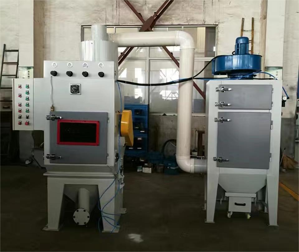 仙桃中小型零件履带式自动喷砂机高效清洁省时省力