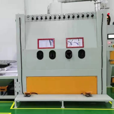 仙桃高效生产，从箱体手动喷砂机开始，提升零部件质量